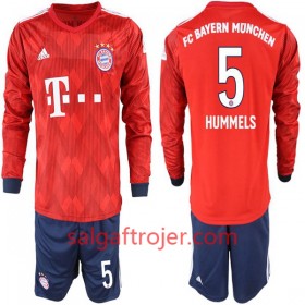 FC Bayern München Fodboldtrøjer Hummels 5 Børn Hjemmebanesæt 2018/19 Langærmet